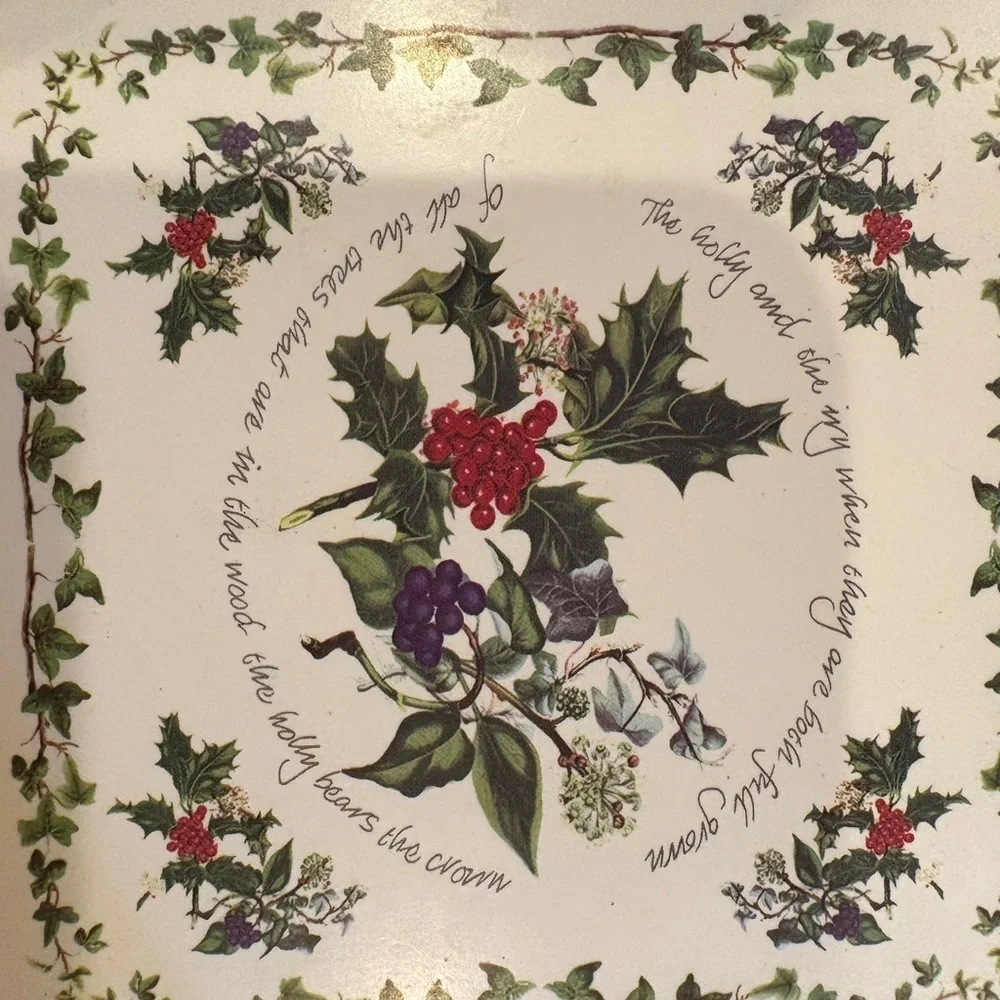 Pimpernel Festive Holly Coasters Set 